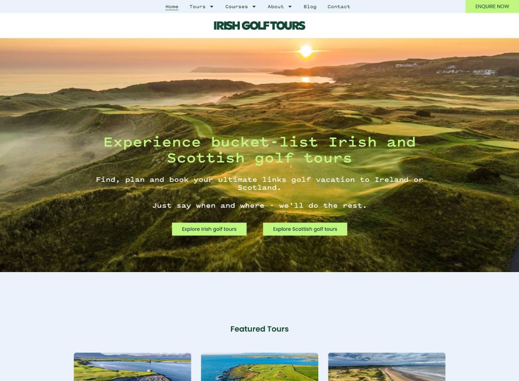 Irish Golf Tours